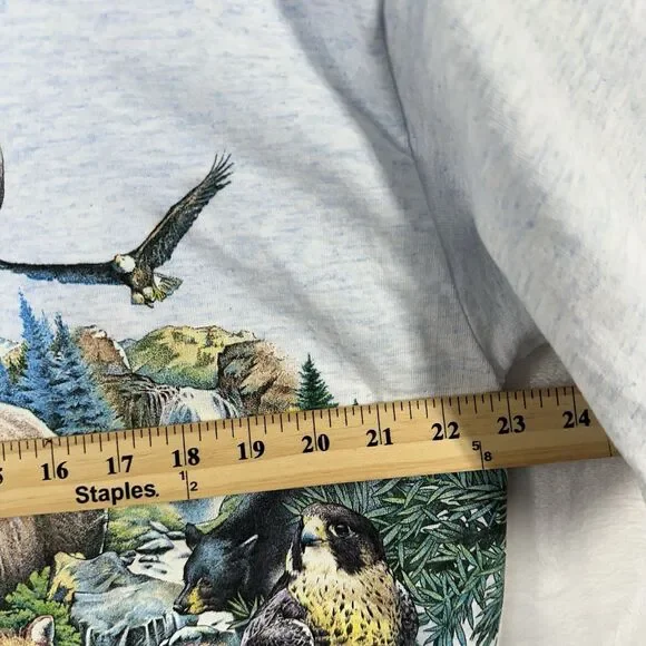 Vtg 1994 H.L. Miller Single Stitch T Shirt XL Grand Canyon Nature Wrap Around - Picture 9 of 10